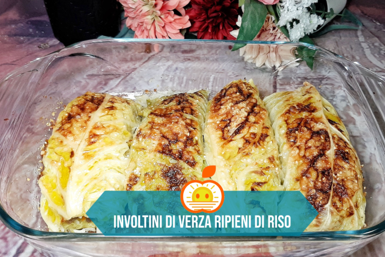 Involtini di verza ripieni di riso al forno ~ vivolutivo